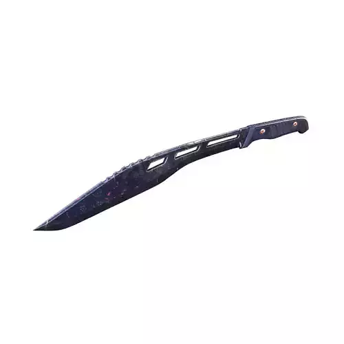 Hunting Knife Low-poly 3D model