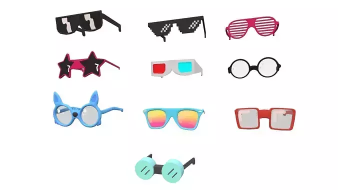Cartoon Glasses Pack