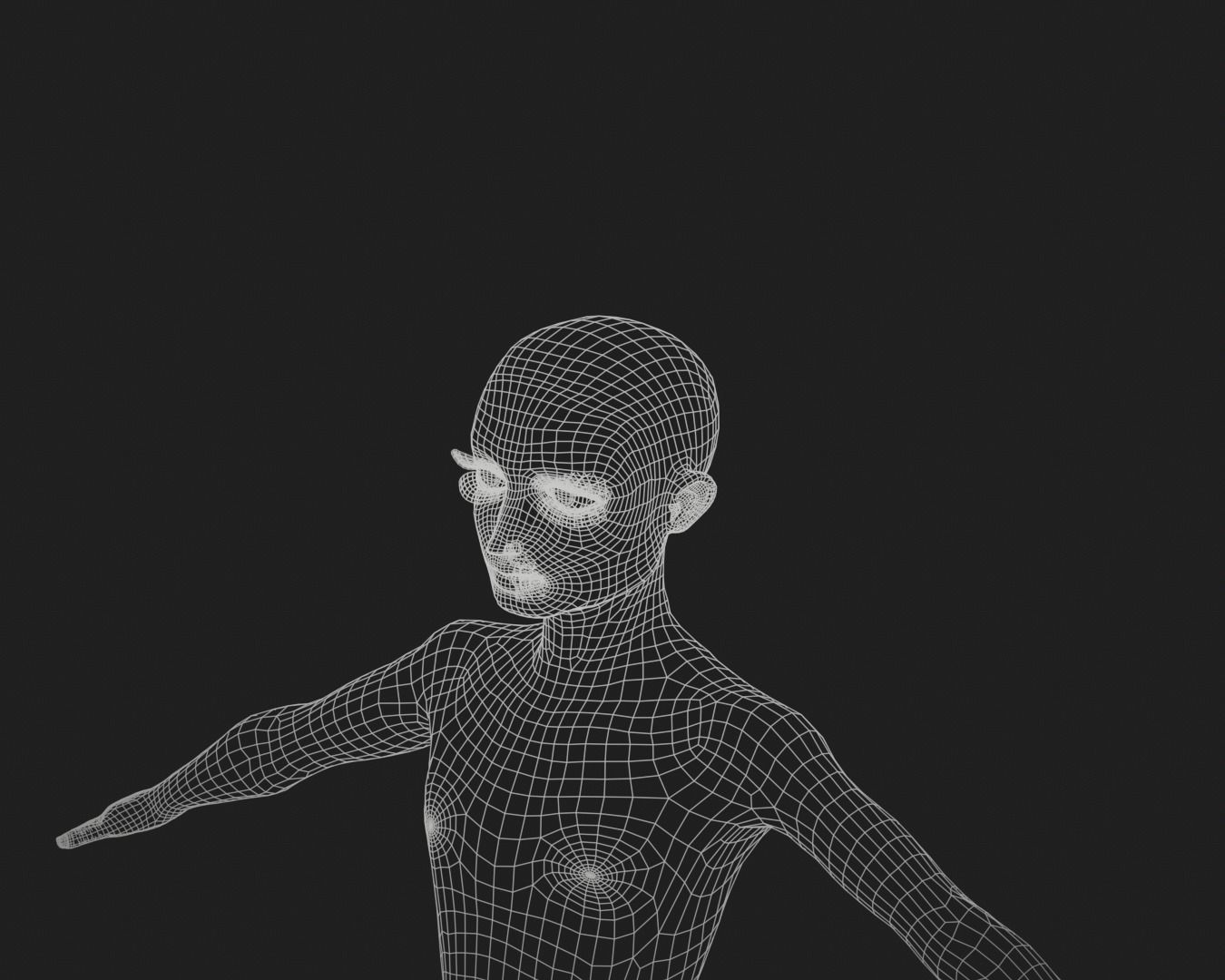 cartoon rigged  boy Low-poly 3D model_10