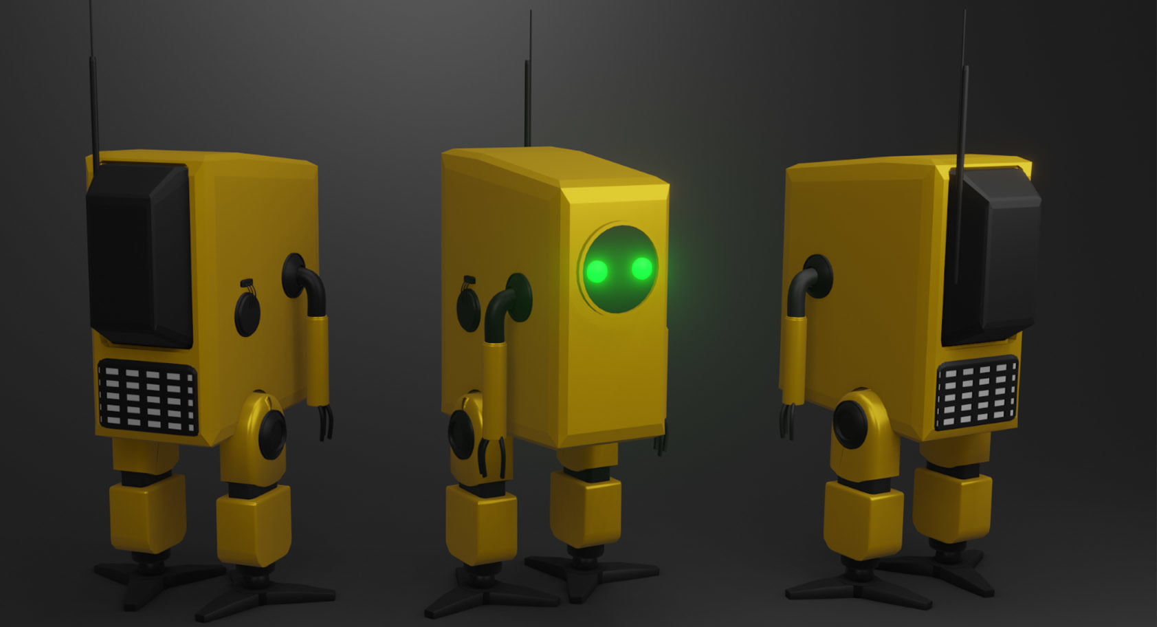 phone robot 3D model_1
