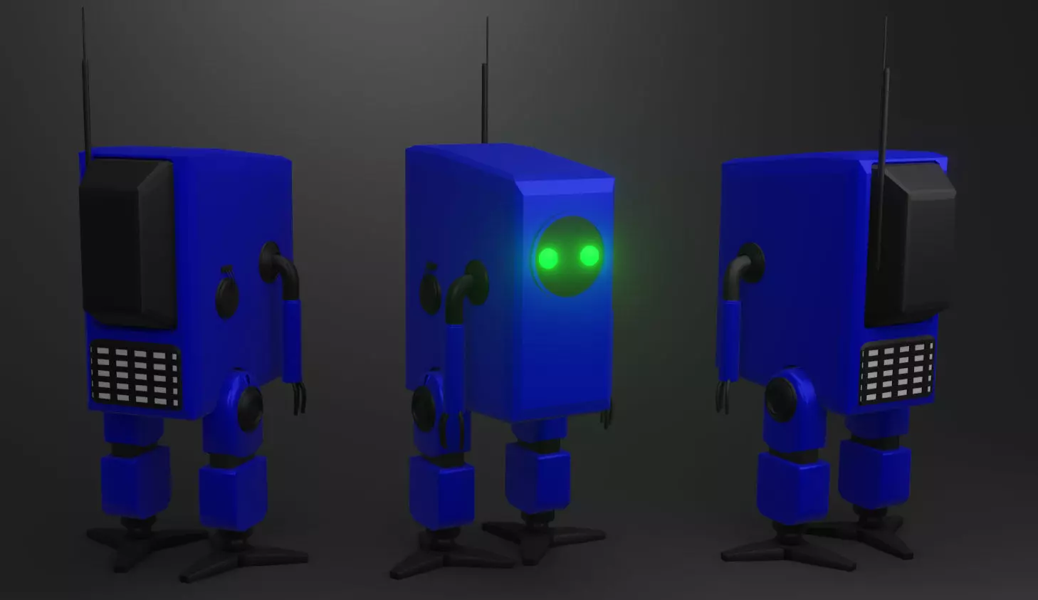 phone robot 3D model_0