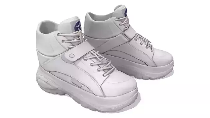 Female White Hip Hop Sports Shoes