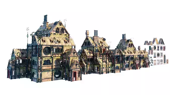 Steampunk Architecture 3D model