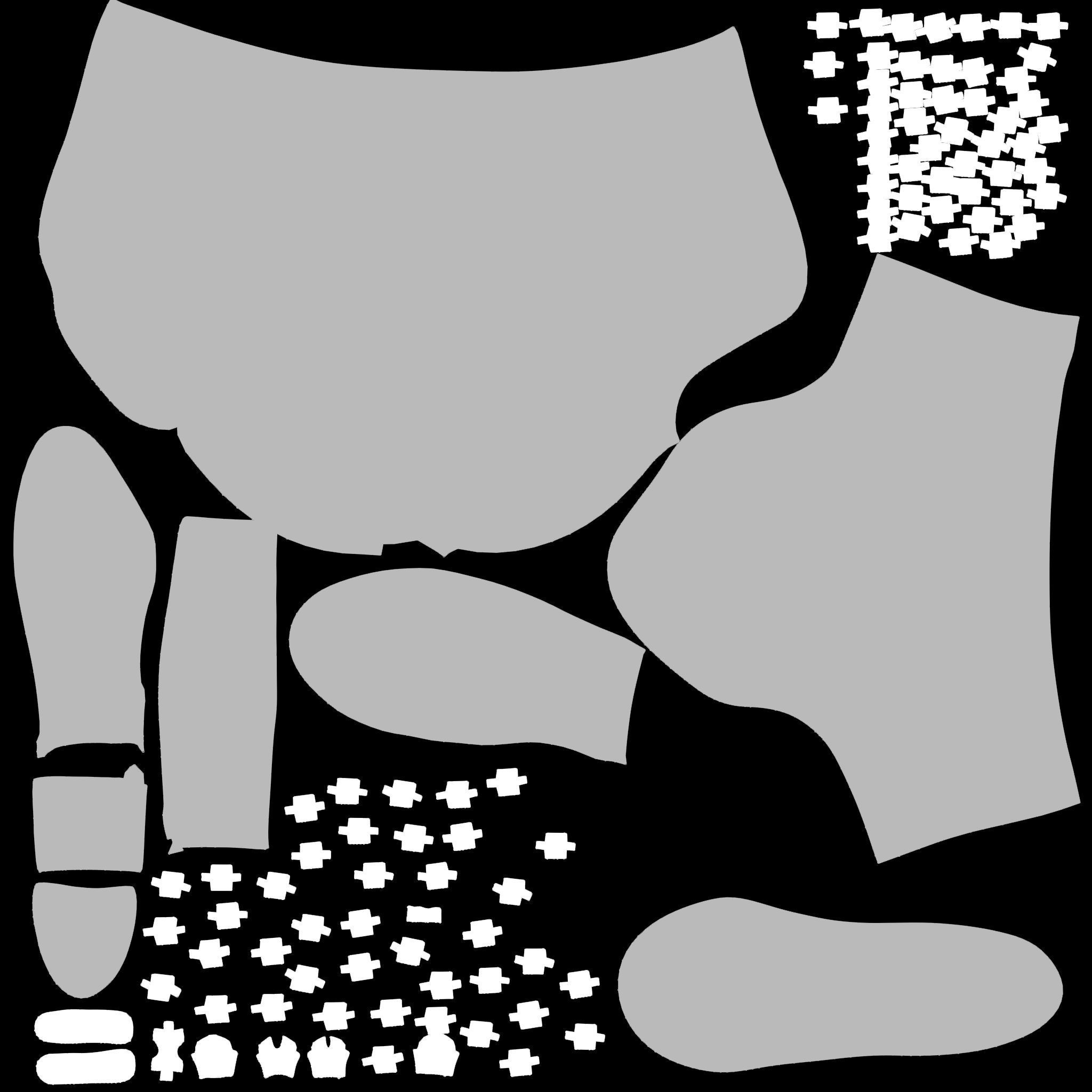 Black Leather Side Zipped Ankle Boots Low-poly 3D model_11