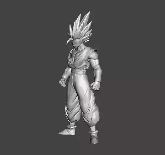 Son Gohan Beast Mode 3D Model 3D print model