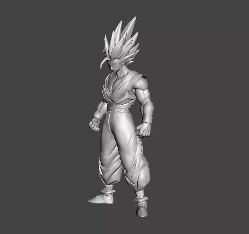 Son Gohan Beast Mode 3D Model 3D print model_0