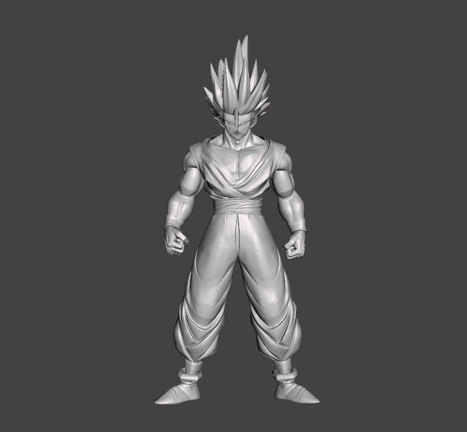 Son Gohan Beast Mode 3D Model 3D print model_2
