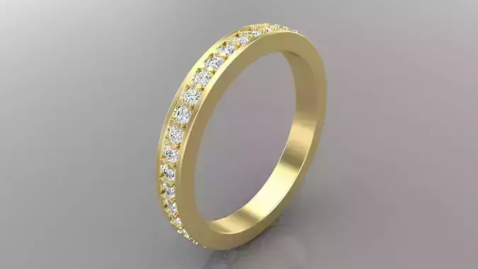 Ring M67 The luxury female ring with gems wedding