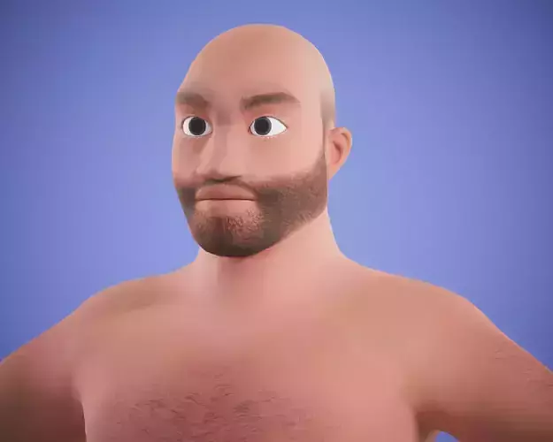 cartoon rigged  man