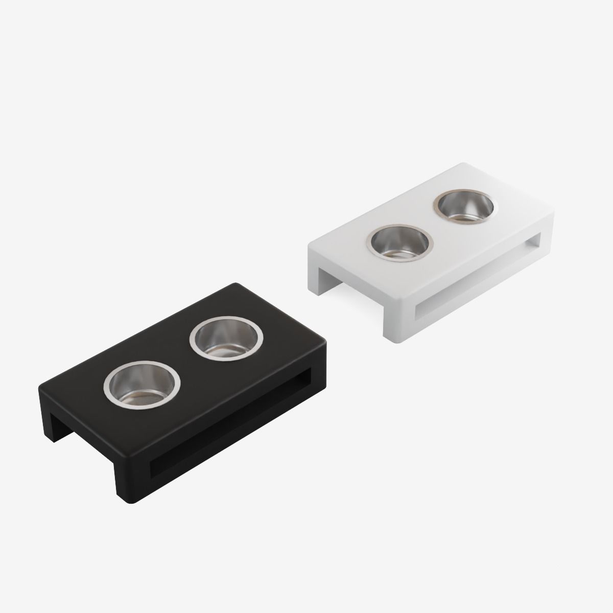 Plastic Feeder For Pets Low-poly 3D model_6