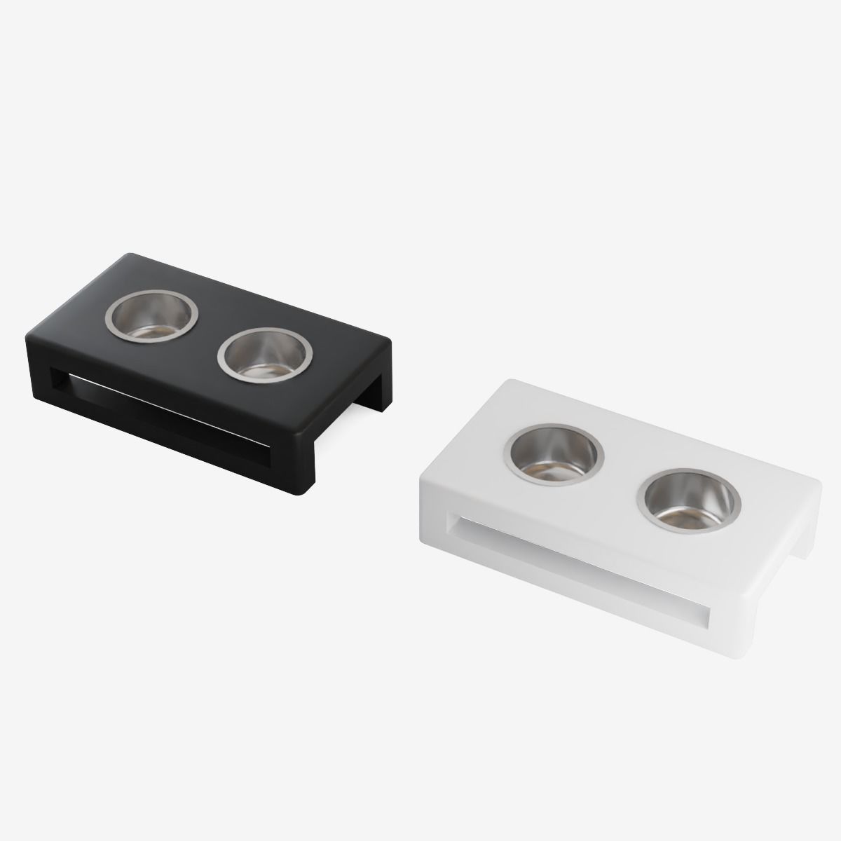 Plastic Feeder For Pets Low-poly 3D model_8