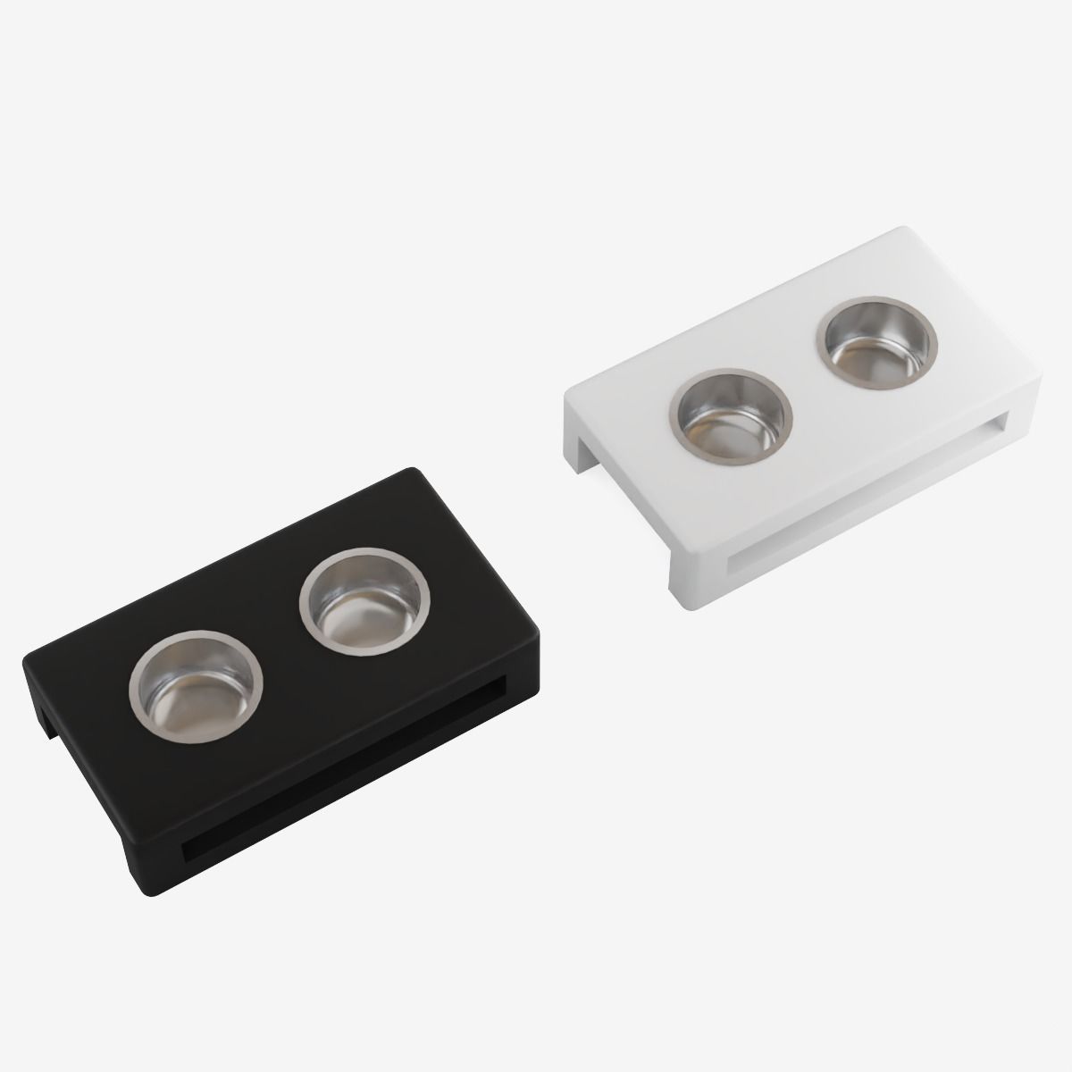 Plastic Feeder For Pets Low-poly 3D model_10