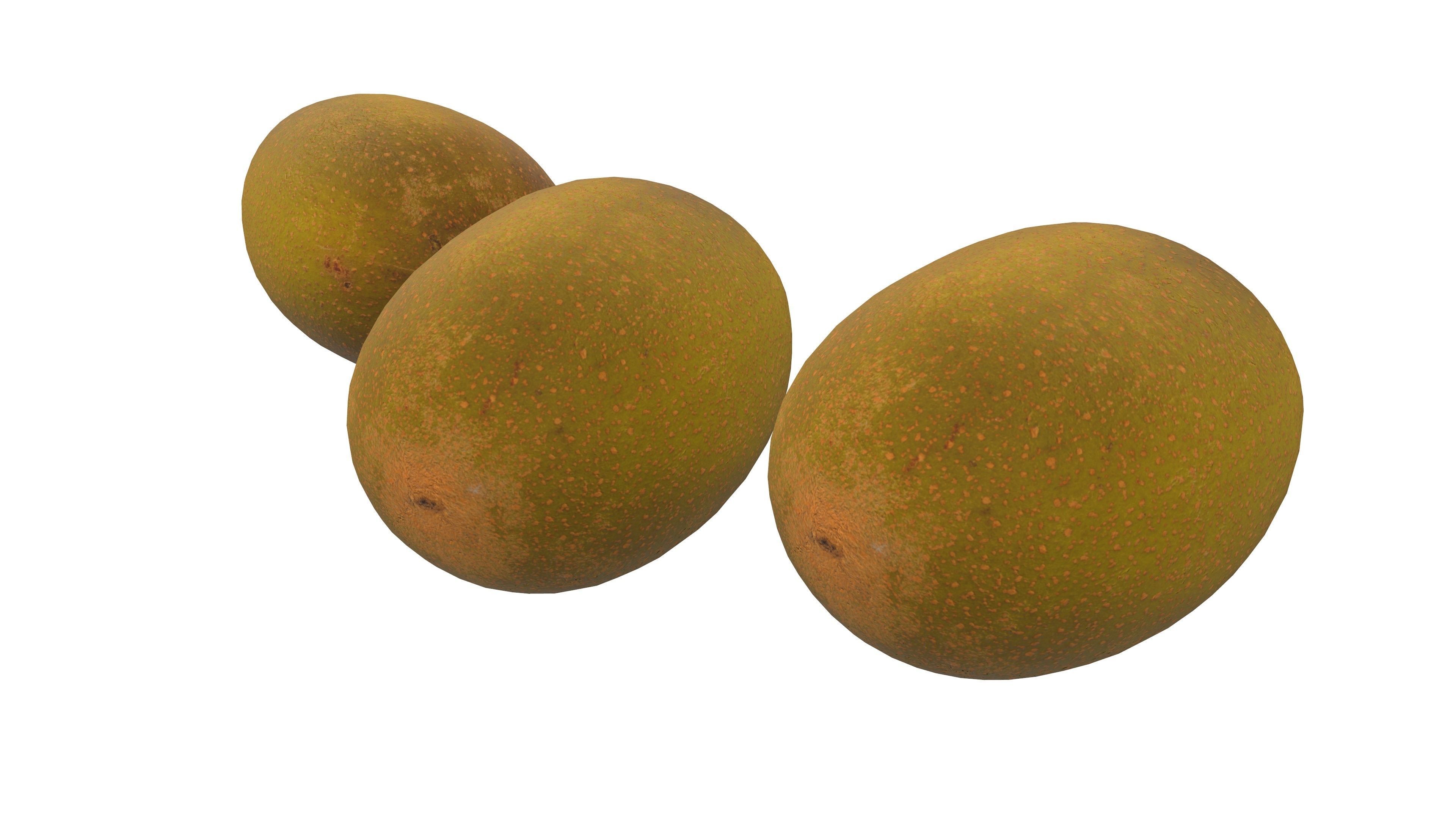 Kiwi Fruit 3D Model AR VR Low-poly 3D model_8