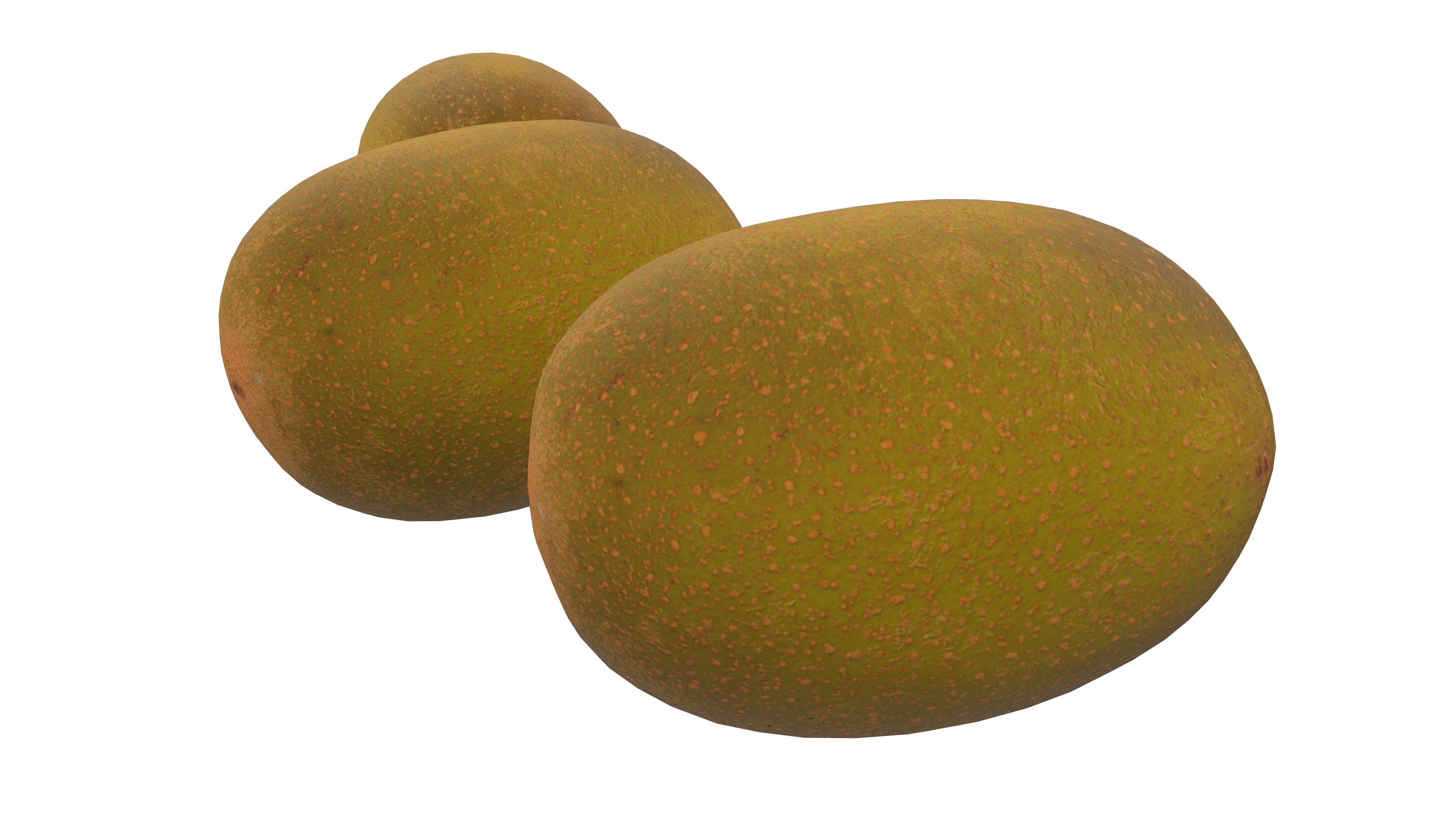 Kiwi Fruit 3D Model AR VR Low-poly 3D model_9