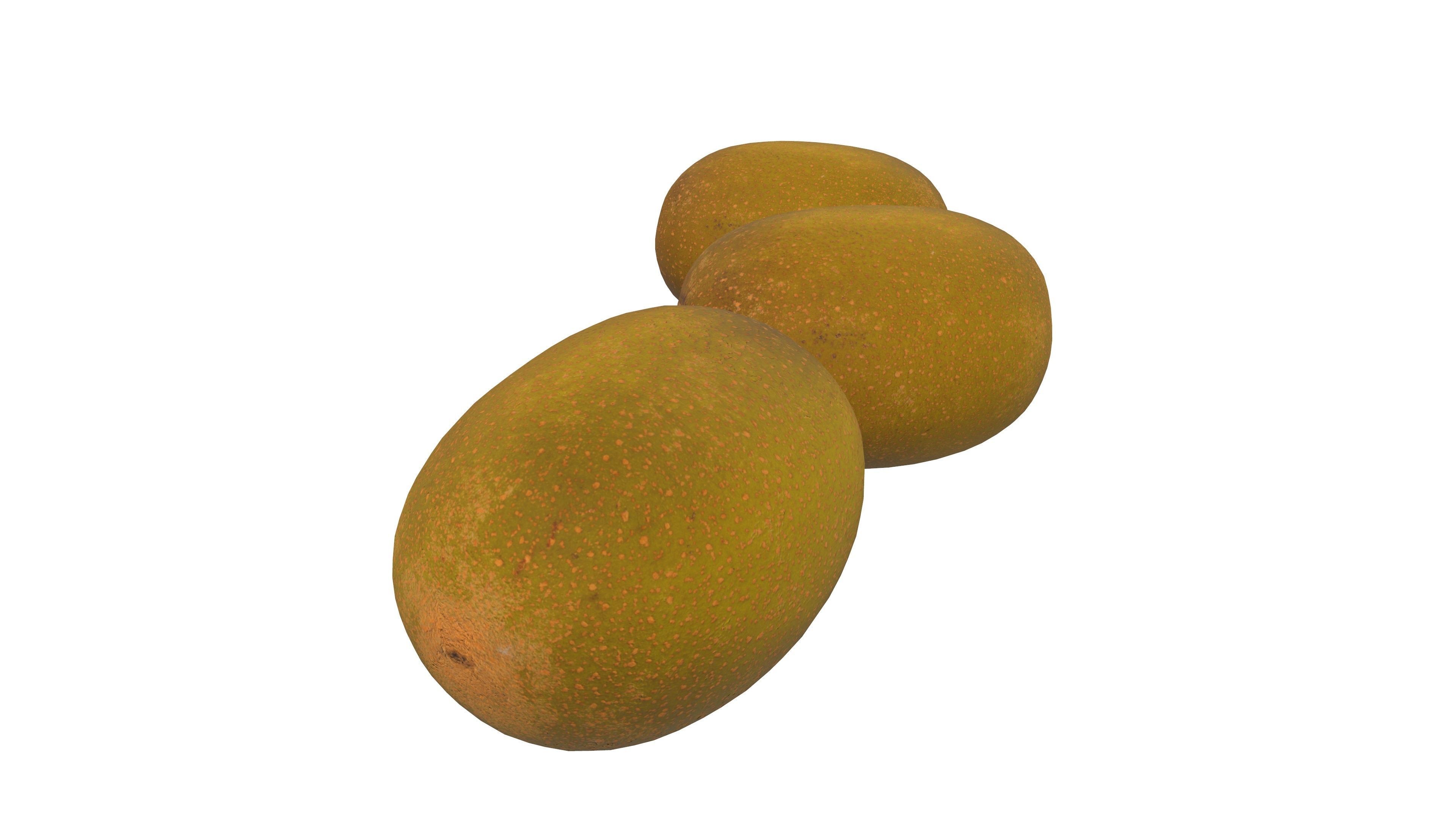 Kiwi Fruit 3D Model AR VR Low-poly 3D model_4