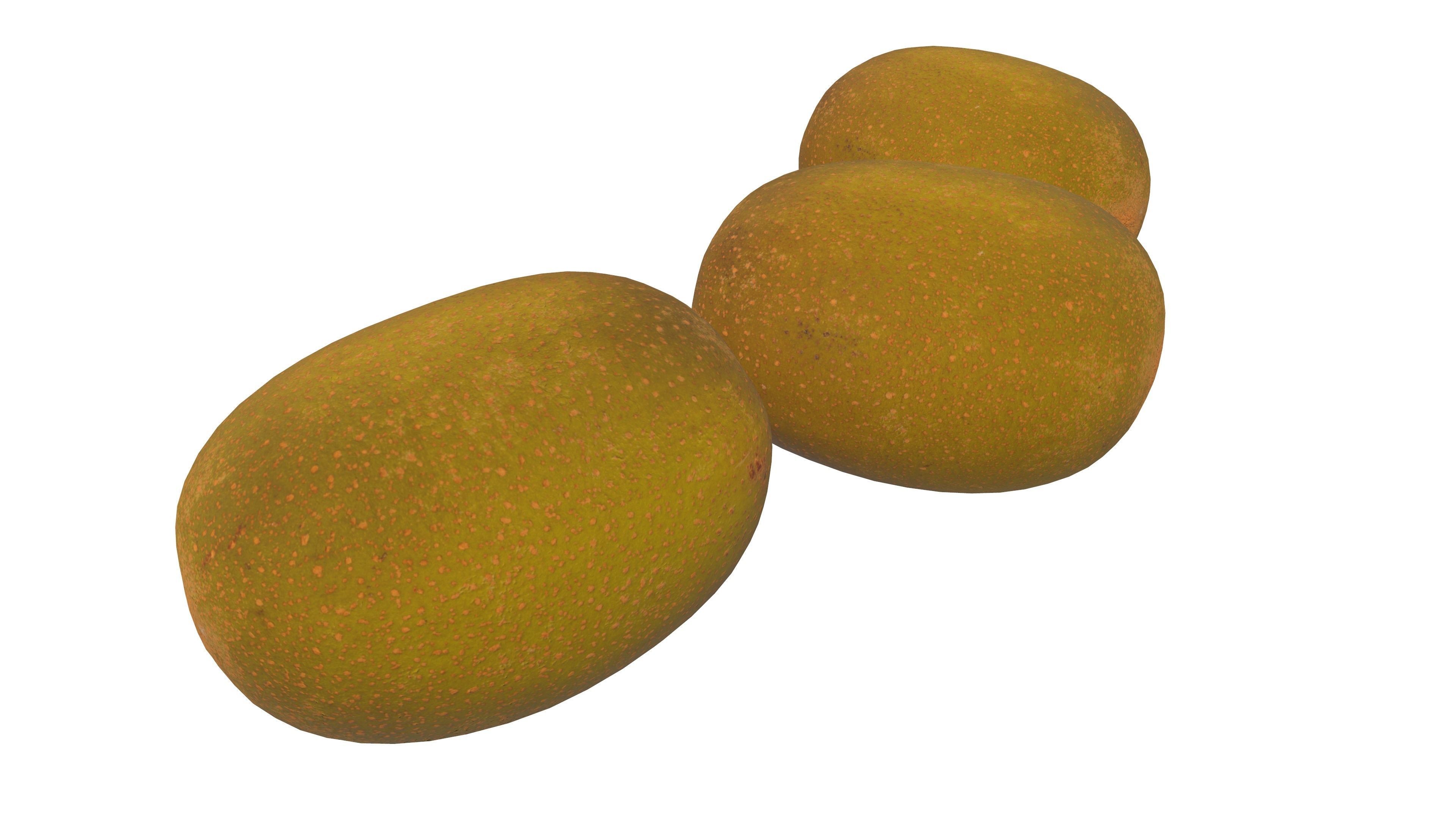 Kiwi Fruit 3D Model AR VR Low-poly 3D model_5