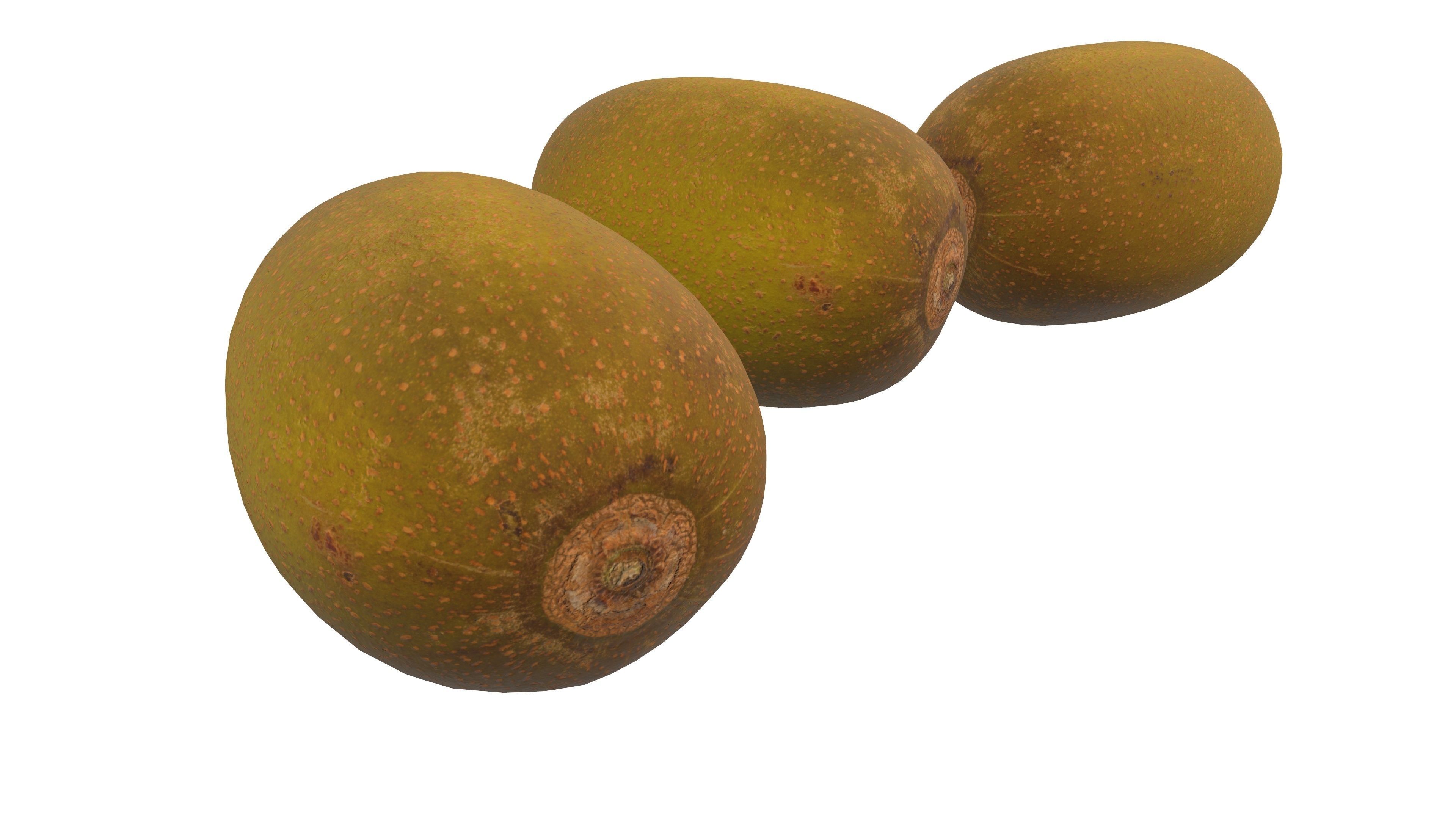 Kiwi Fruit 3D Model AR VR Low-poly 3D model_11