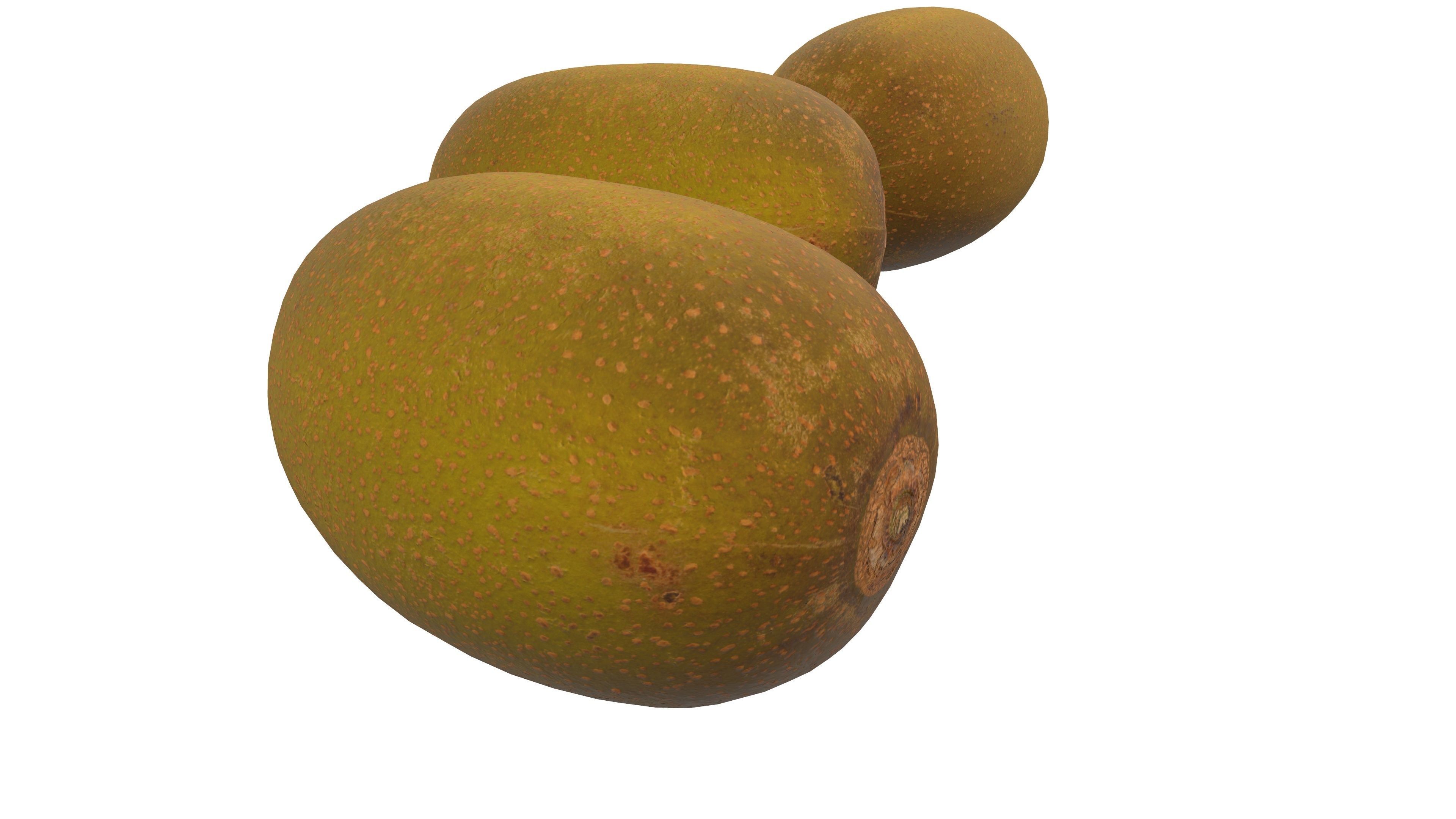 Kiwi Fruit 3D Model AR VR Low-poly 3D model_10