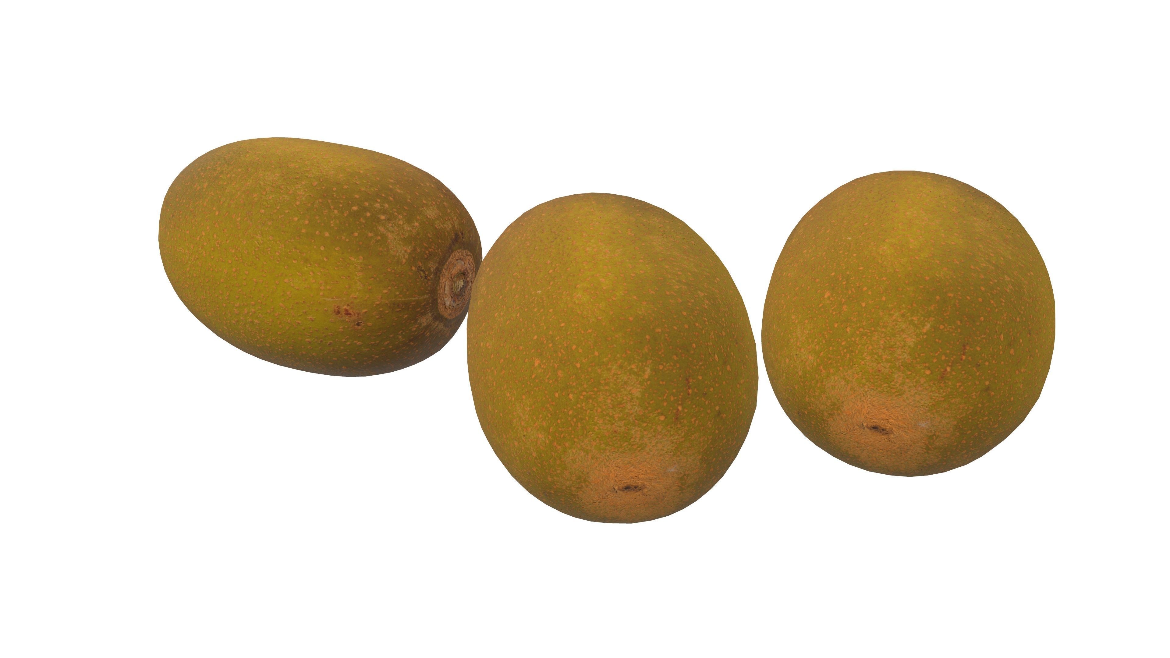 Kiwi Fruit 3D Model AR VR Low-poly 3D model_7