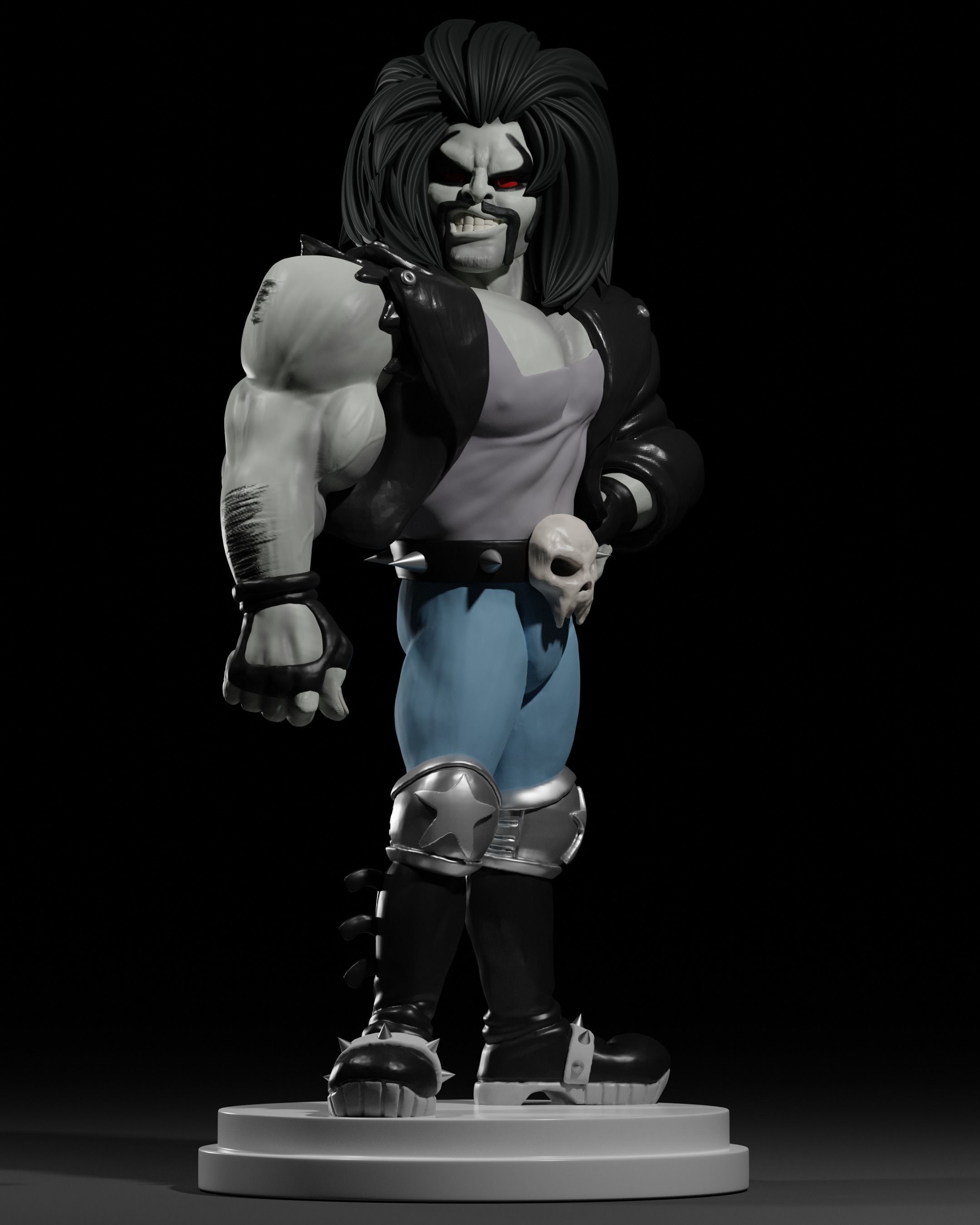 lobo dc comics  3D print model_10
