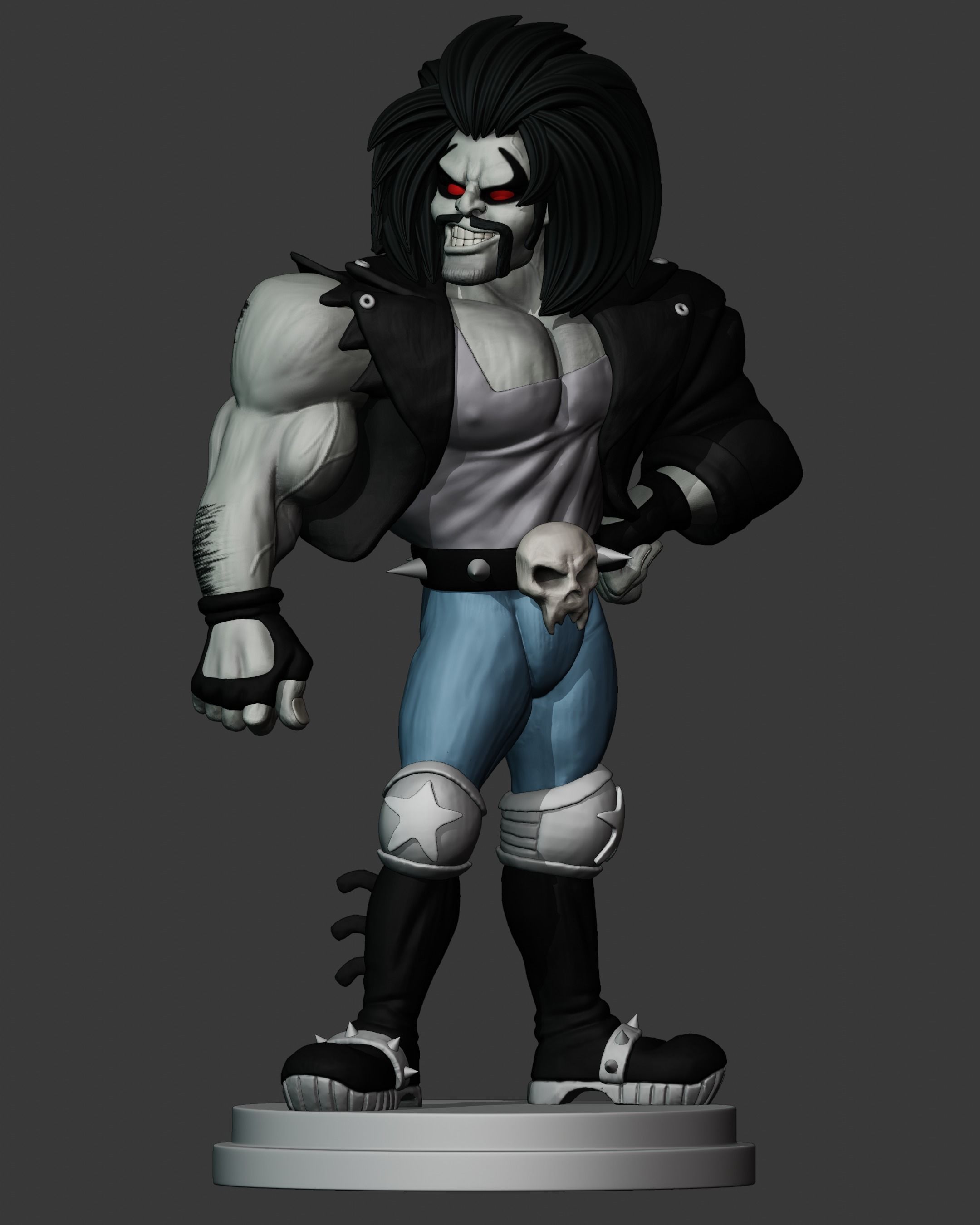lobo dc comics  3D print model_7