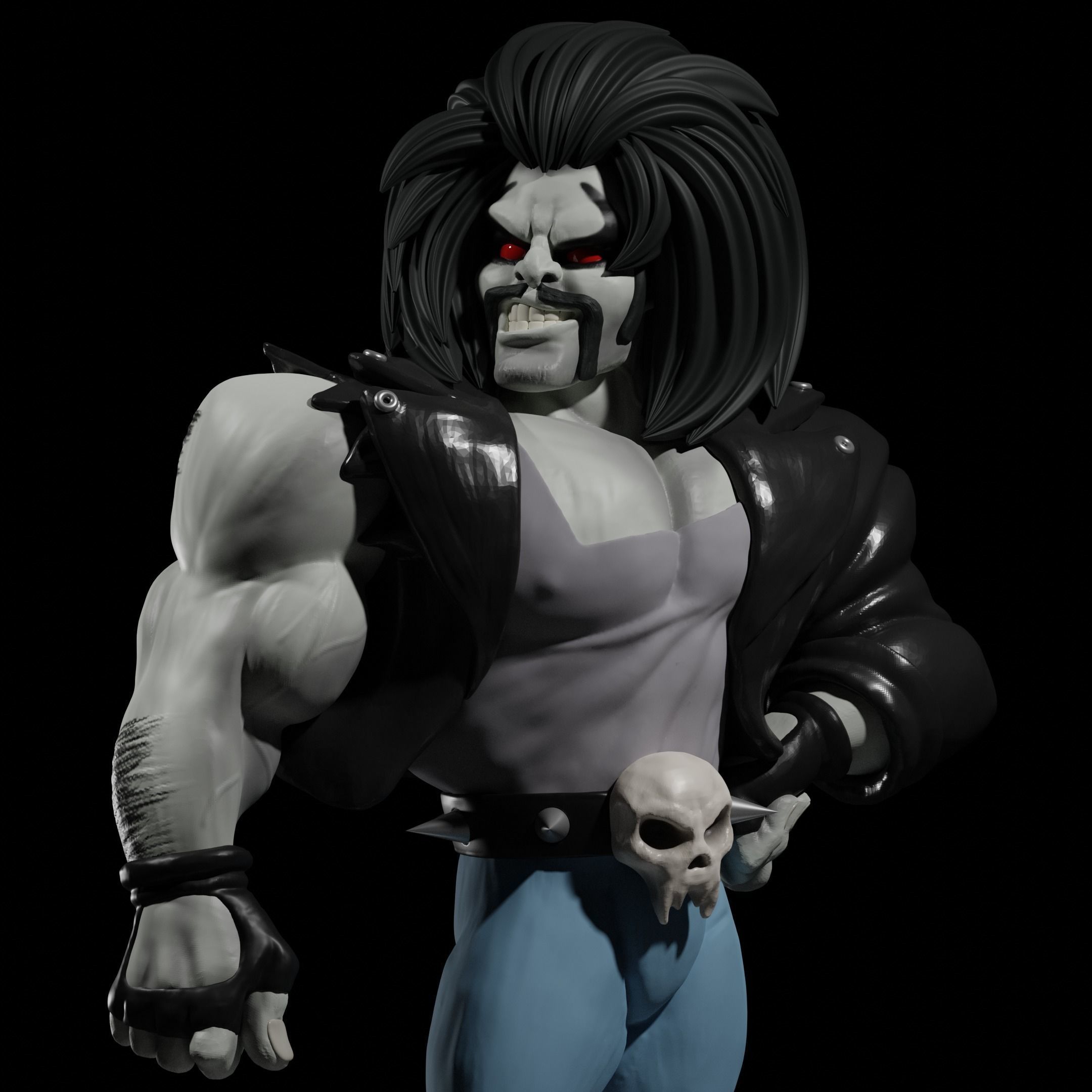 lobo dc comics  3D print model_12