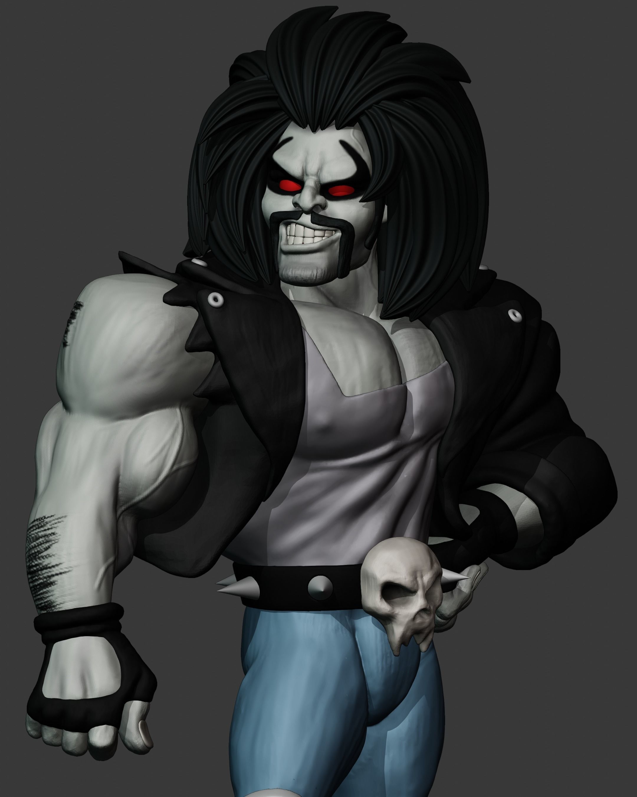 lobo dc comics  3D print model_6