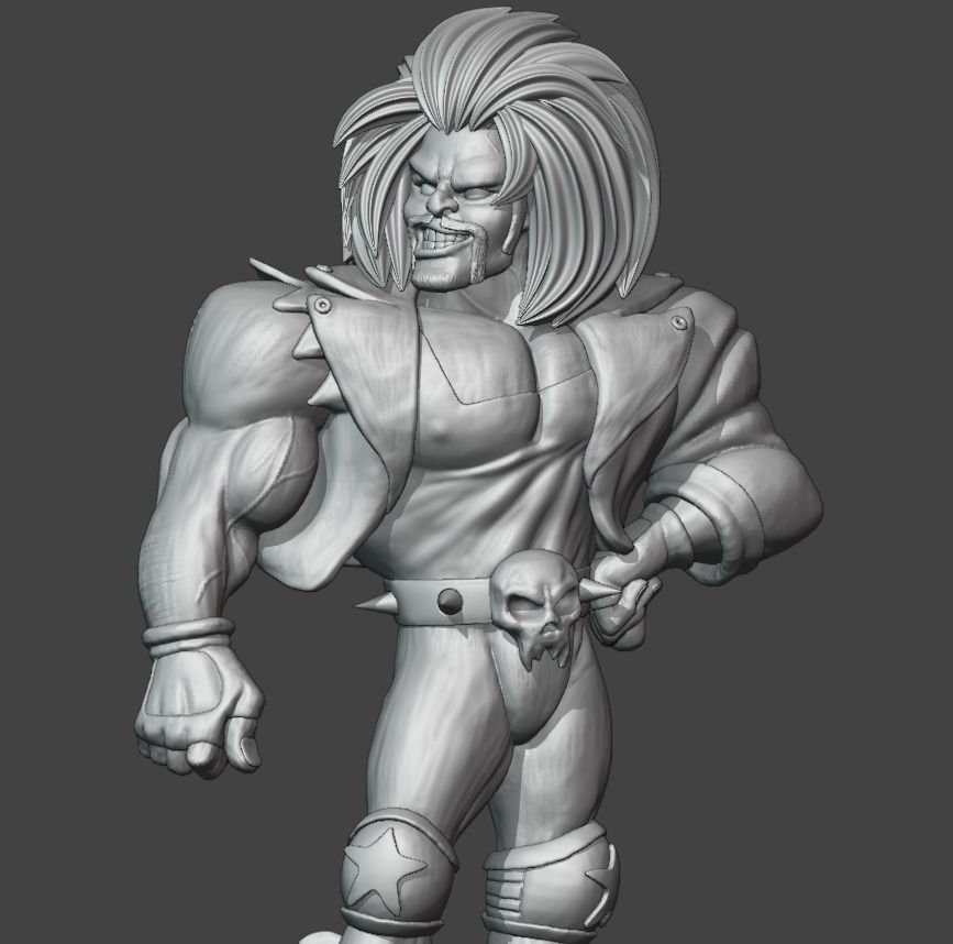 lobo dc comics  3D print model_2