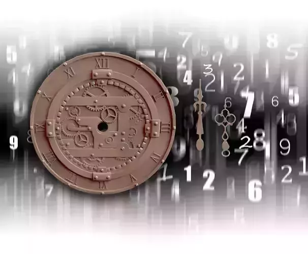 Future clock with numbers