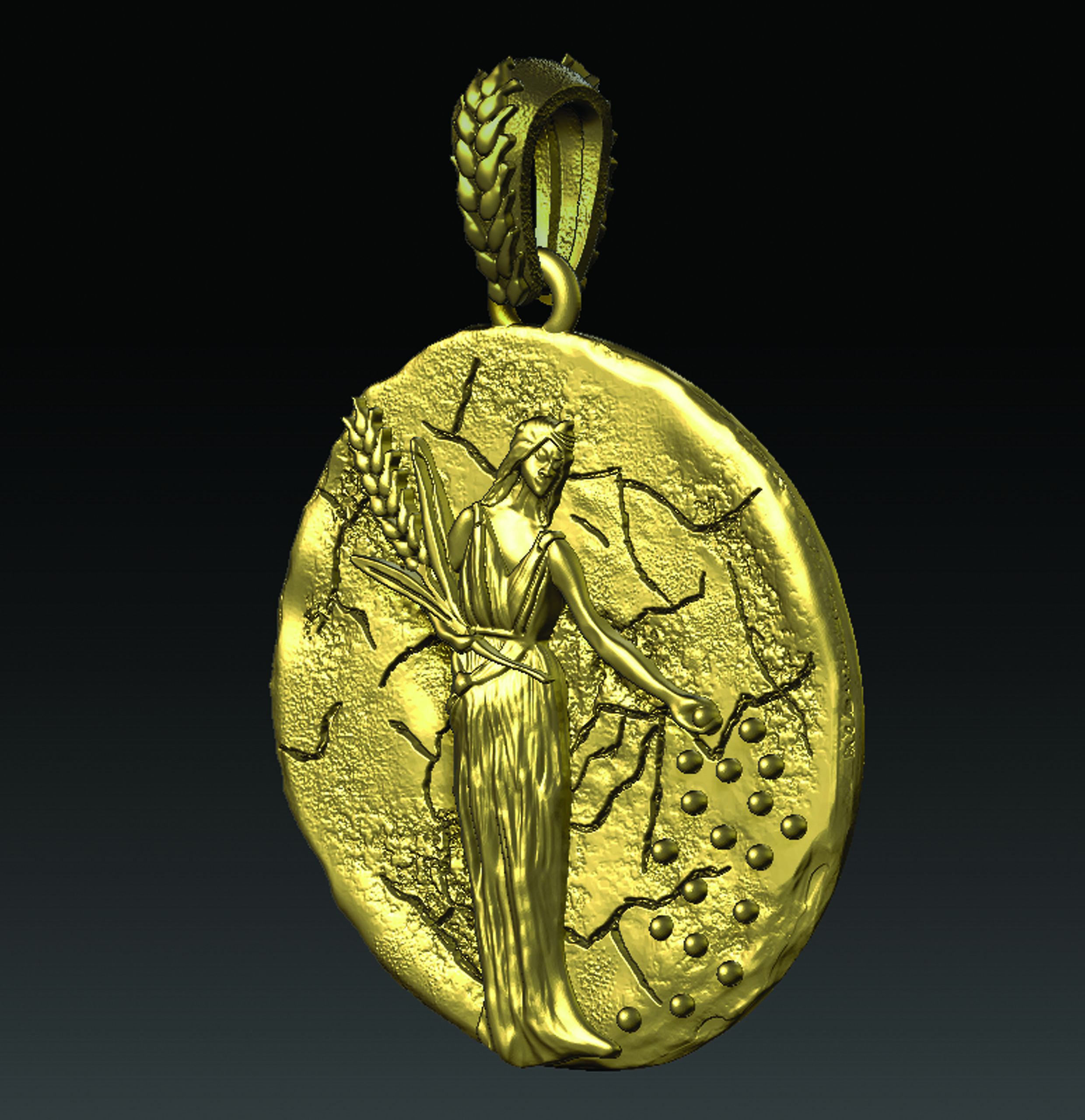 DEMETER NECKLACE  3D print model_8