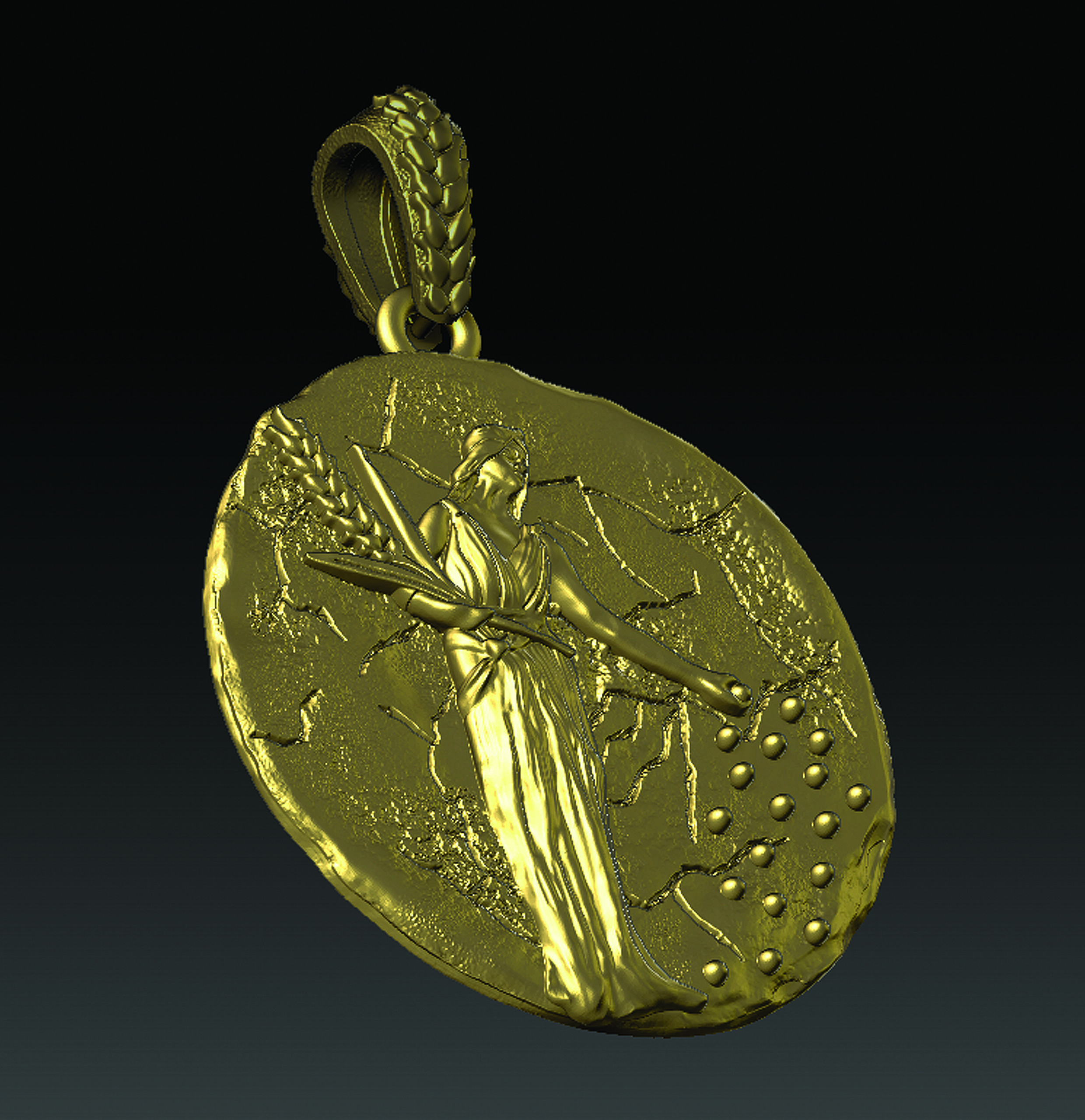 DEMETER NECKLACE  3D print model_10
