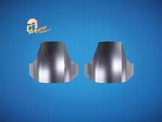 Custom Mandalorian Elbow Armor 3 3D print model