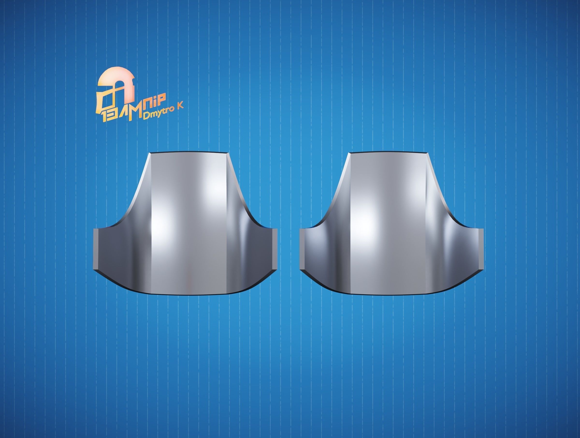 Custom Mandalorian Elbow Armor 3 3D print model_4