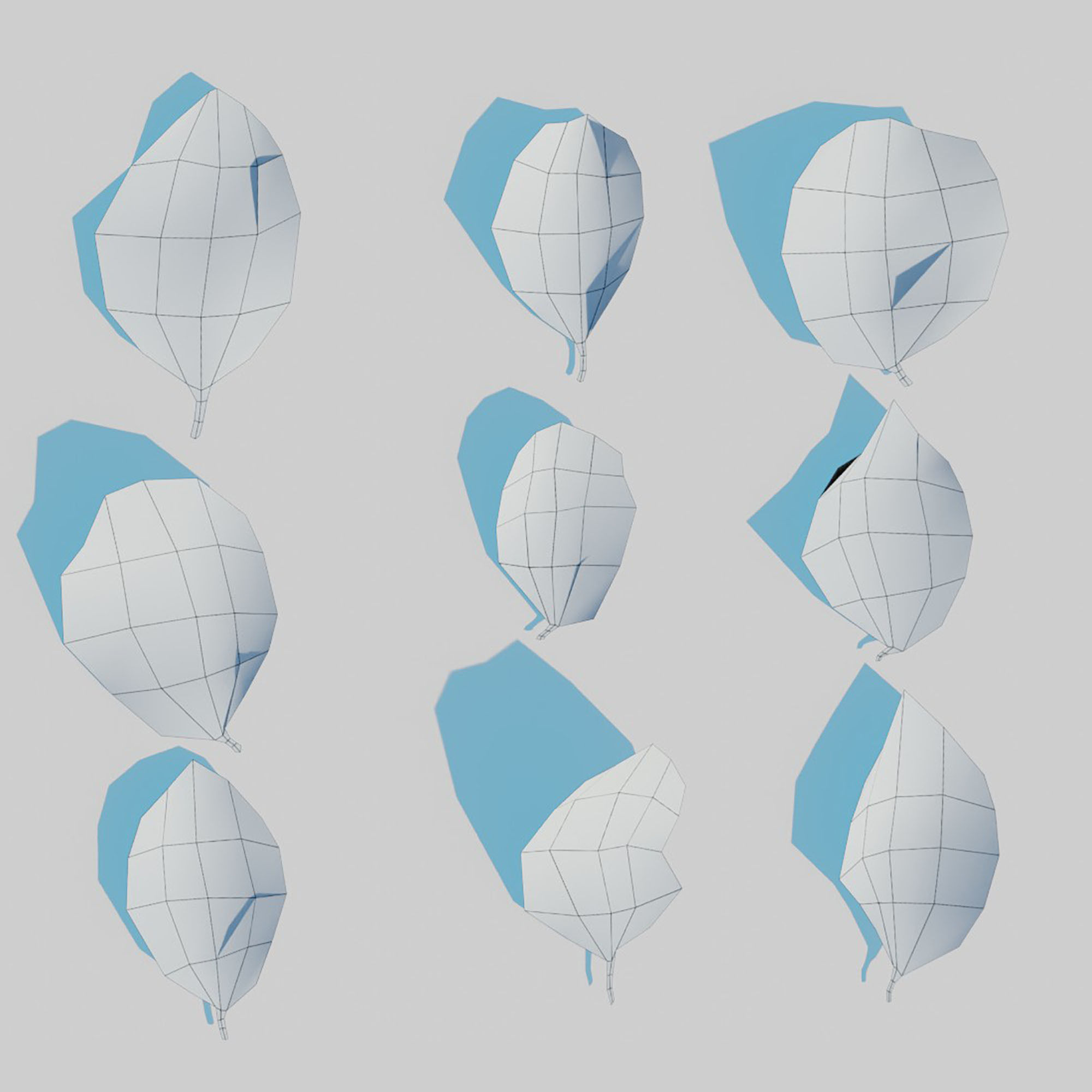 Dry Plants Pack 3D model_28