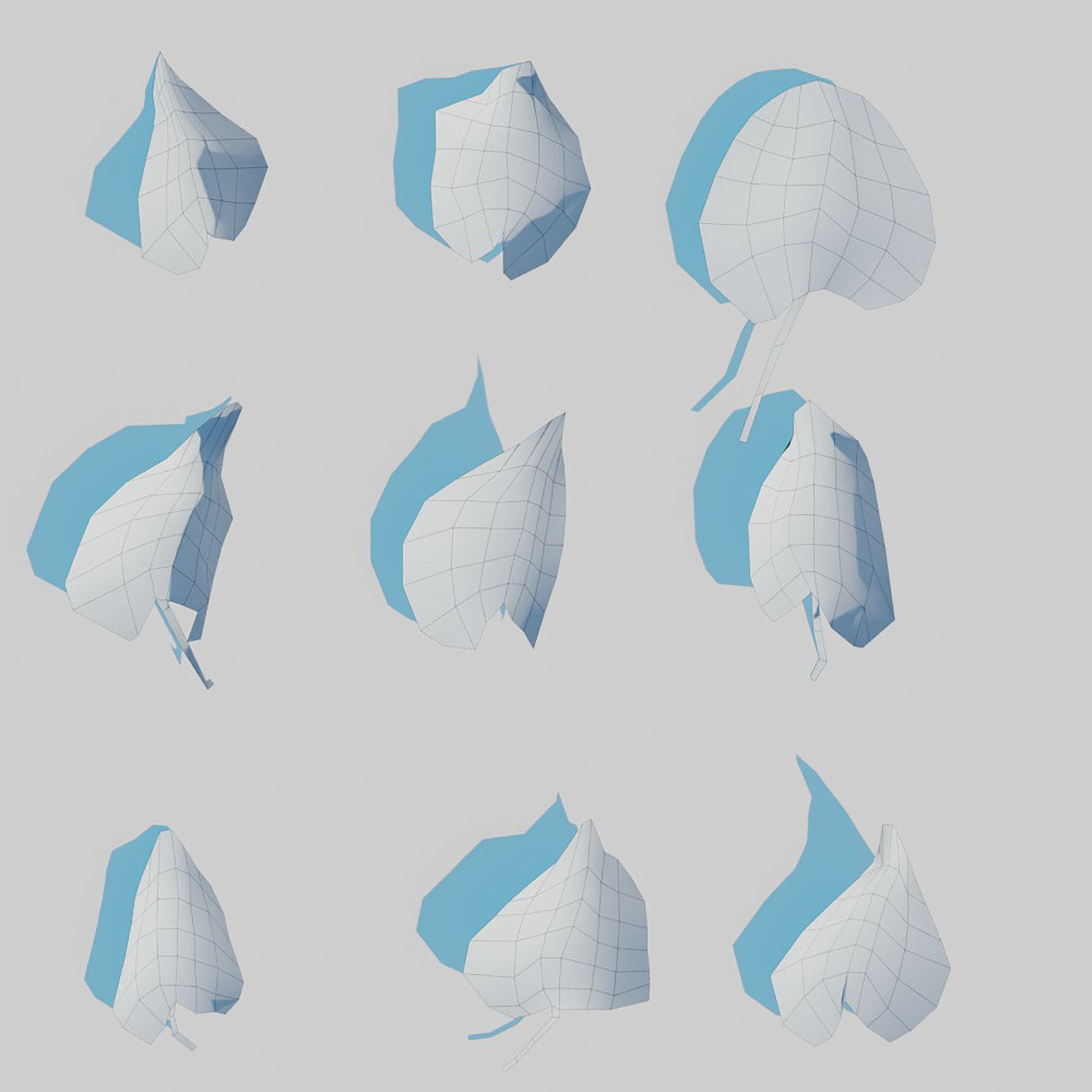 Dry Plants Pack 3D model_30