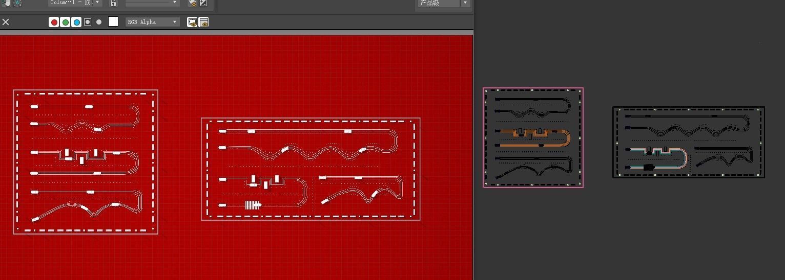 Car test drive route 3D model_3