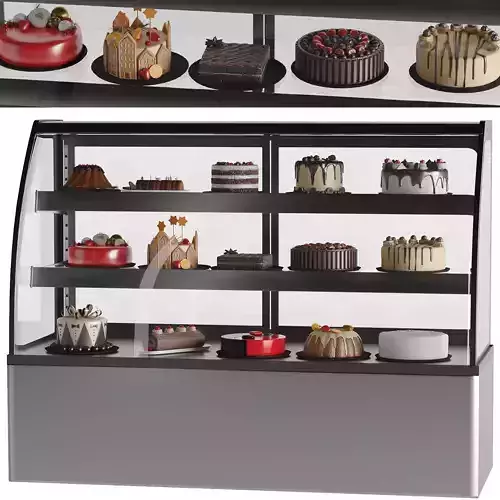 Pastry Refrigerator 15 Different Cakes
