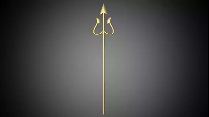 The Cuphead Show - Devils trident 3D print model