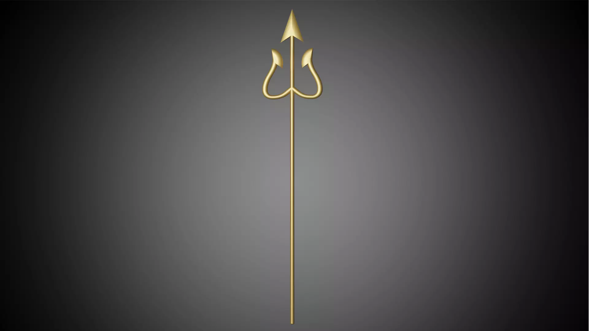 The Cuphead Show - Devils trident 3D print model_0