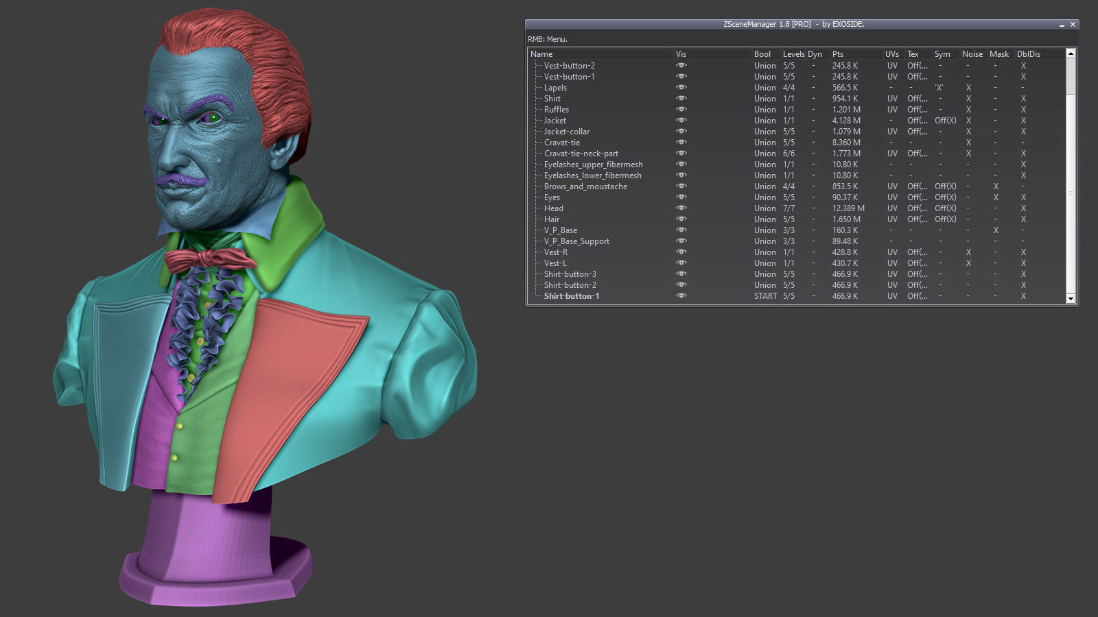 Vincent Price Bust 3D Print Ready 3D print model_2