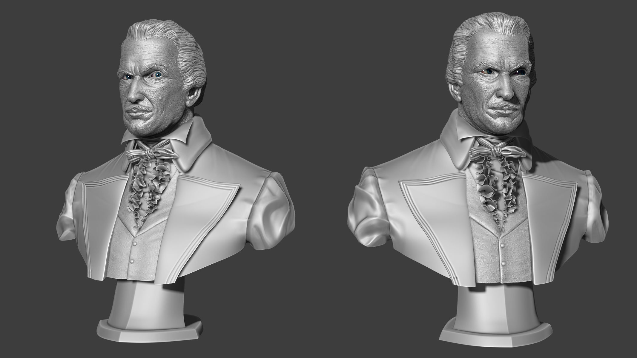 Vincent Price Bust 3D Print Ready 3D print model_7