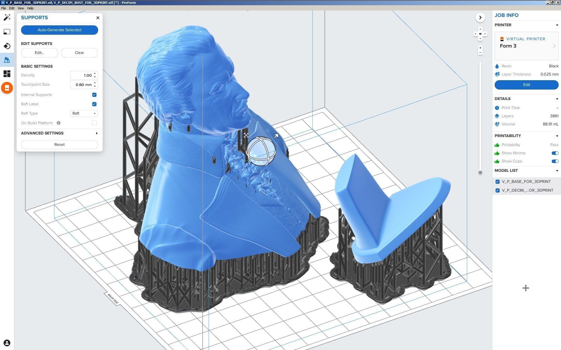 Vincent Price Bust 3D Print Ready 3D print model_6