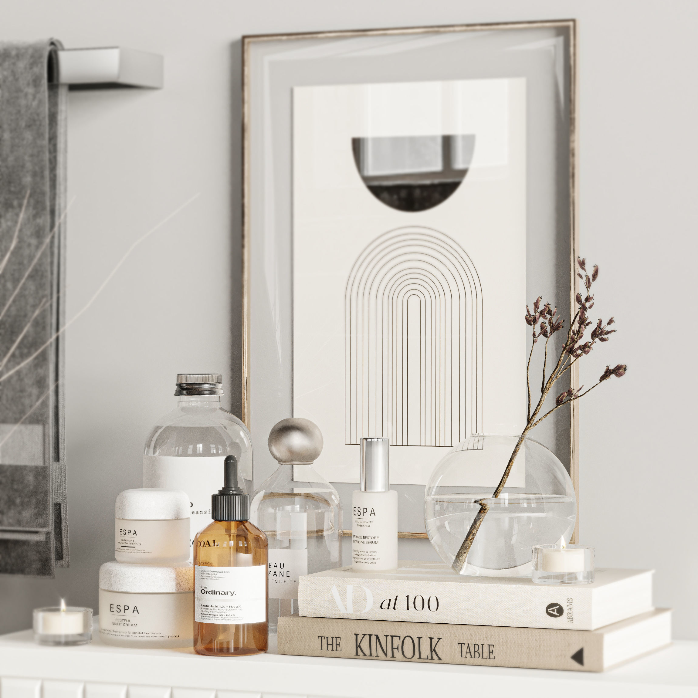 Bathroom accessories Set 3D model_2