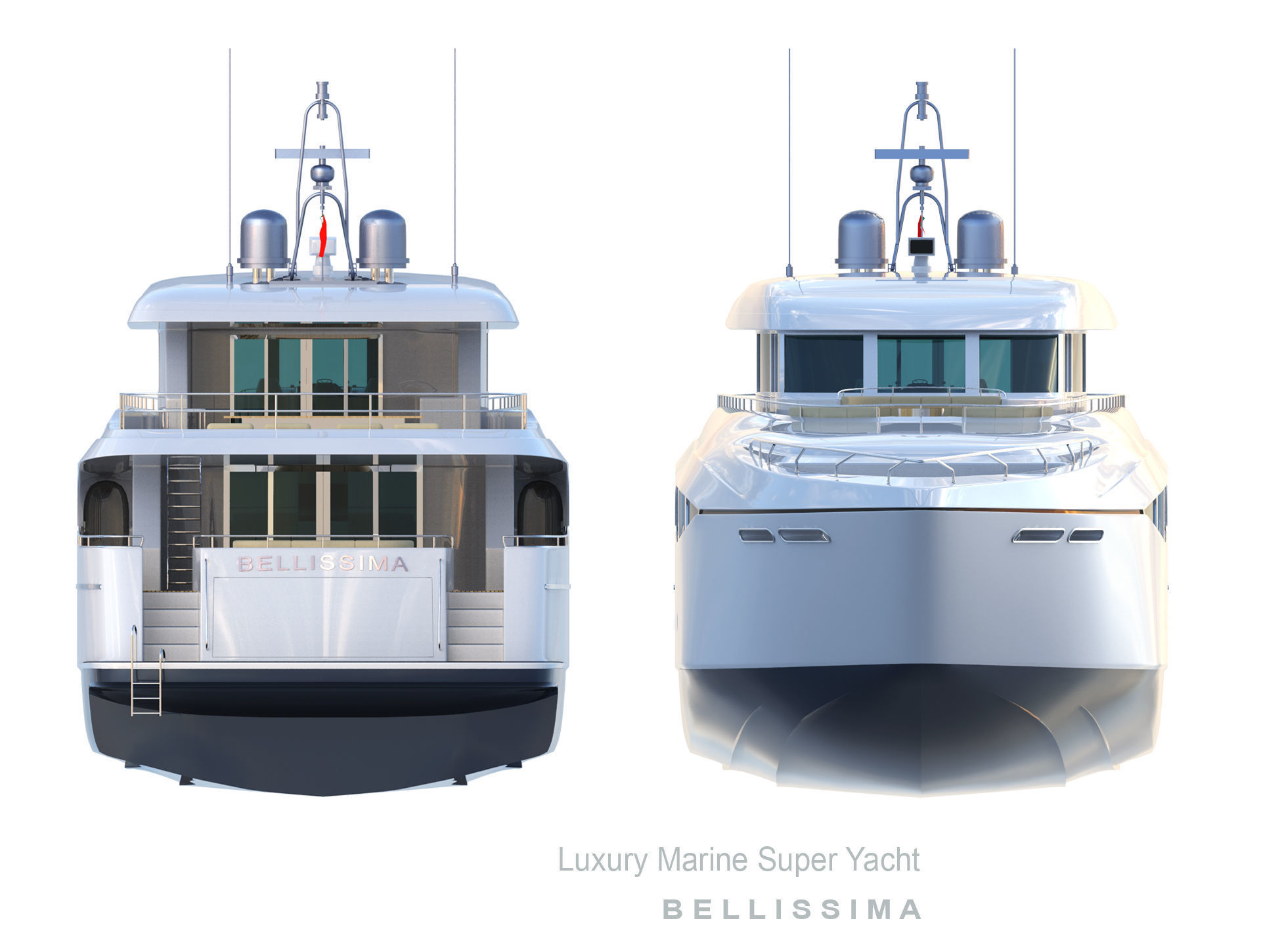Super Yacht Bellissima 3D model_5