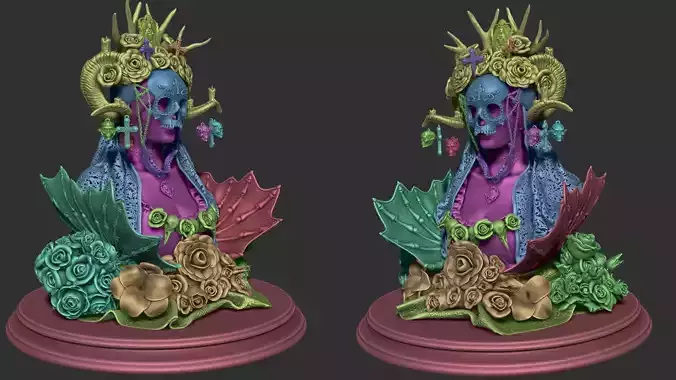 Dia De Los Muertos miniature 3D Print Ready