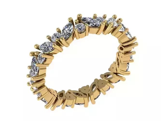 Ring499 diamond eternity ring gold