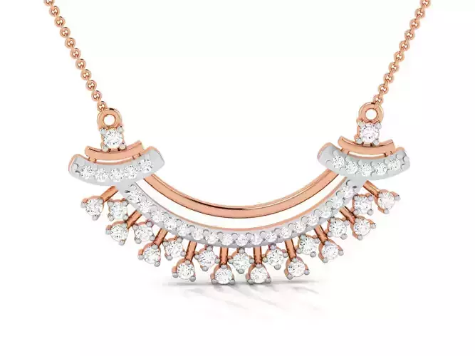 Light Weight Diamond Necklace 3dm renders details