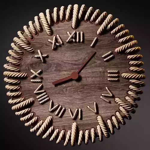 Watch clock made out of ropes