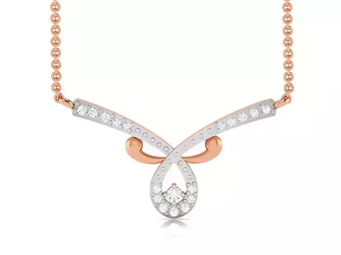 Light Weight Diamond Necklace 3dm renders details