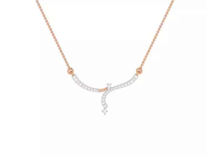 Light Weight Diamond Necklace 3dm renders details